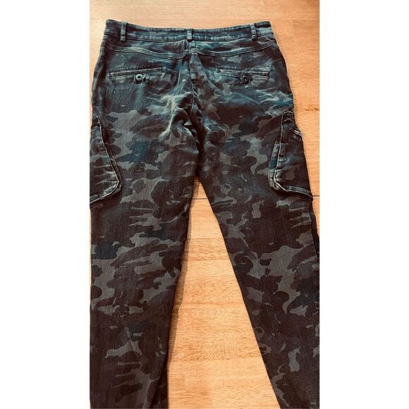JAMES JEANS BOYFRIEND CARGO SHADOW CAMOUFLAGE COMBAT JOGGER PANTS SZ 26 - Picture 11 of 14